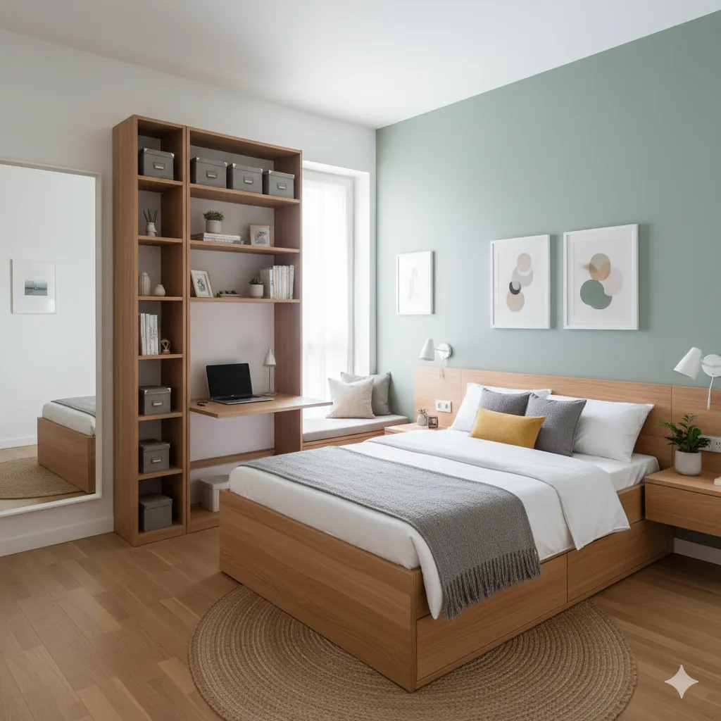 Optimised living area in small UK apartment