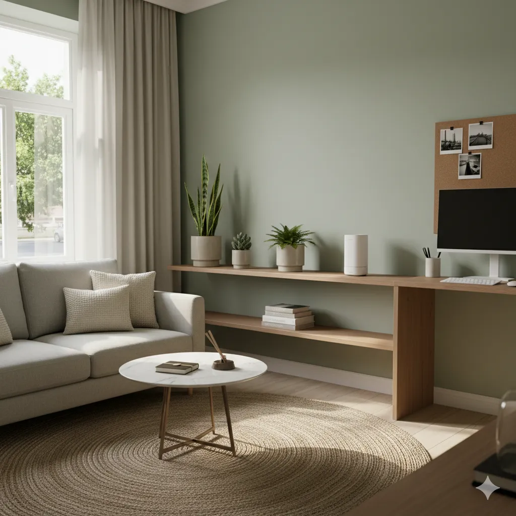 Modular stacking storage solutions in small apartment